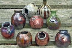 Wattlefield Pottery Raku Pots
